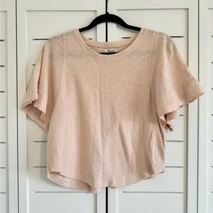 madewell light pink shirt • size S